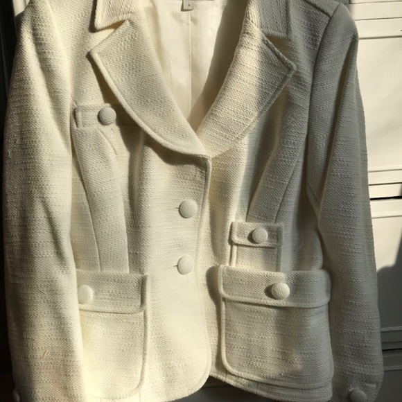 Holt Renfrew tweed pockets jacket blazer 6 - Picture 7 of 9